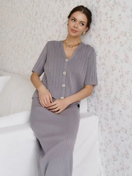 Кардиган цв.серый - в фирменном магазине спортивной одежды Brillante.by