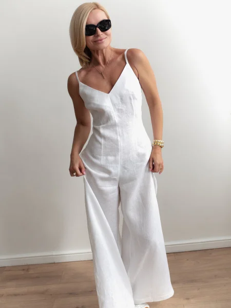 Комбинезон брючный цвет белый - в фирменном магазине спортивной одежды Brillante.by