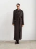 Купить Пальто-халат (шерсть/кашемир) цв. коричневый в фирменном магазине спортивной одежды Brillante.by