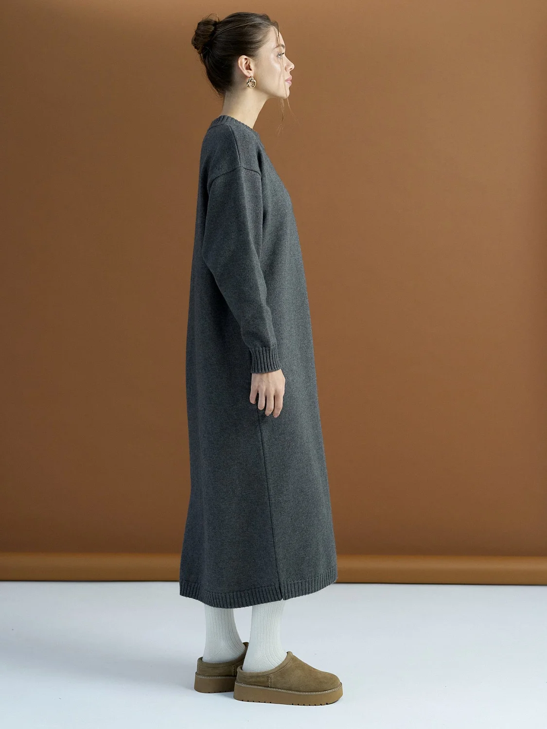 Платье ангоровое цвет Графит