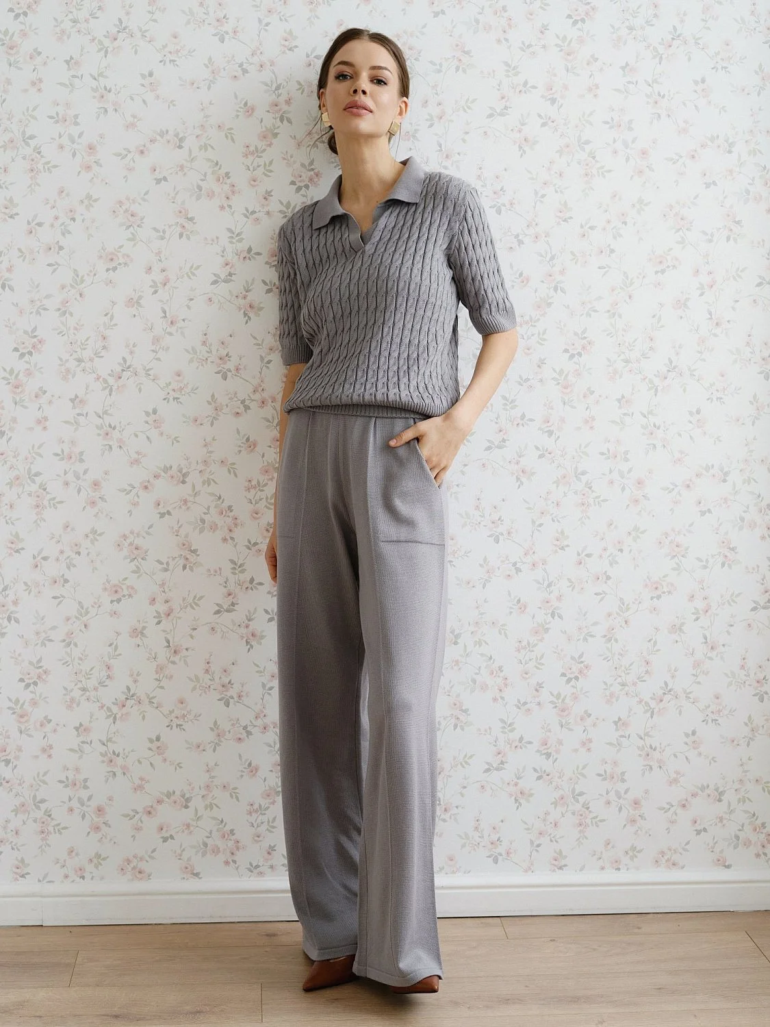 Брюки цв.серый