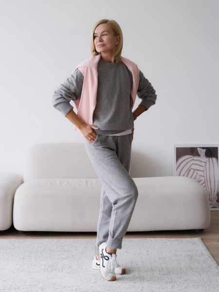 Костюм из ангоровой шерсти цвет СЕРЫЙ - в фирменном магазине спортивной одежды Brillante.by