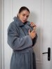 Купить Шуба халат цвет Серо-голубой в фирменном магазине спортивной одежды Brillante.by