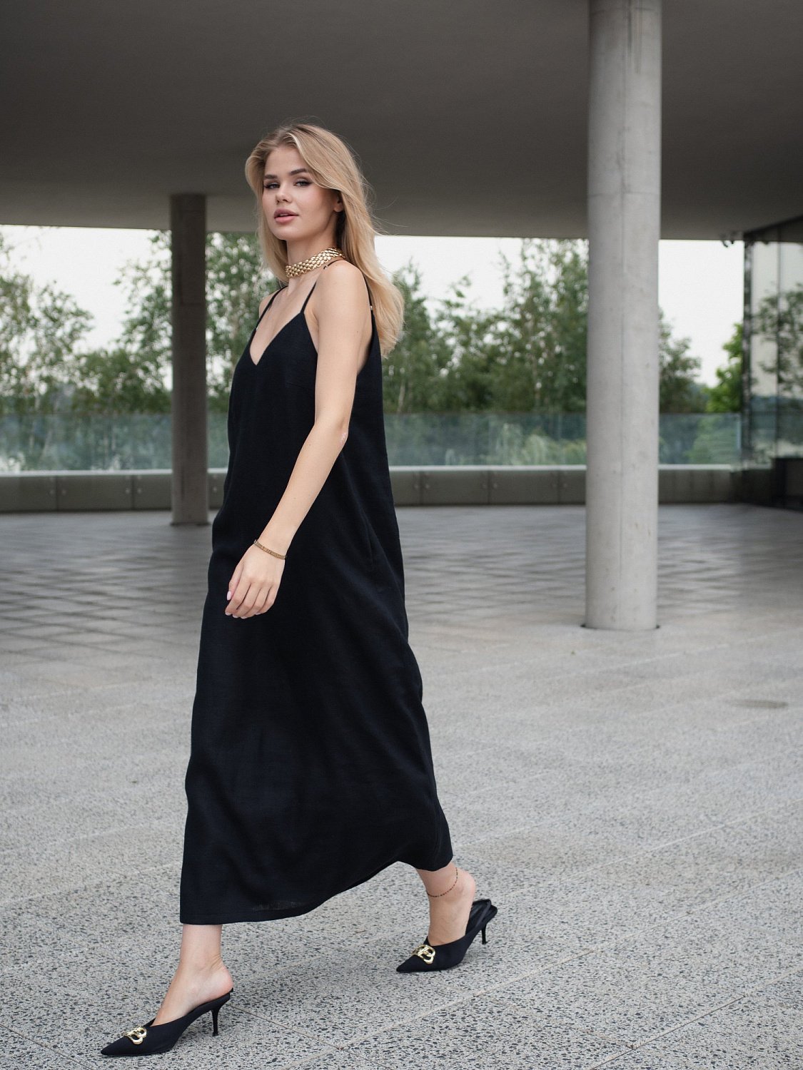 Платье комбинация цвет Чёрный