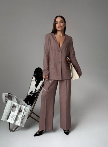 Костюмная группа двойка Style цв.сливочное какао (жакет и брюки можно купить отдельно) - в фирменном магазине спортивной одежды Brillante.by