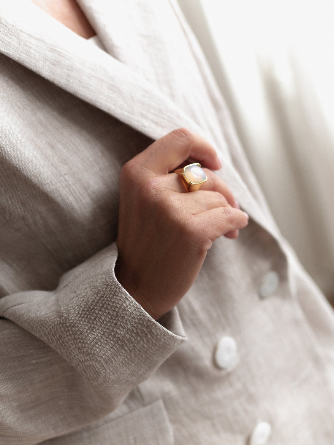 Жакет женский цвет Натуральный