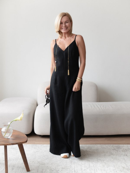 Комбинезон брючный цвет черный - в фирменном магазине спортивной одежды Brillante.by