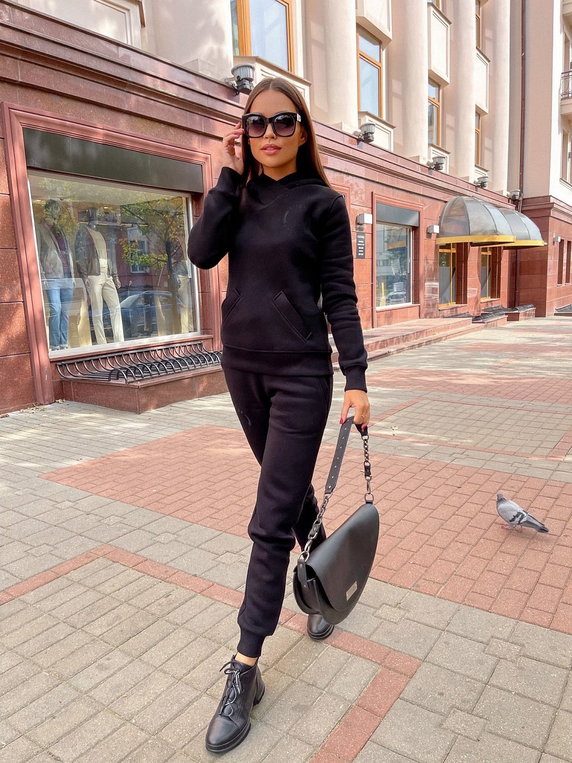 Костюм спортивный женский цвет Черный