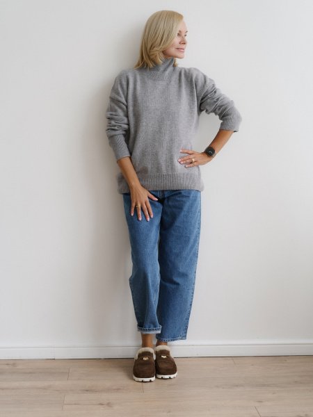 Свитер из ангоровой шерсти цвет Серый - в фирменном магазине спортивной одежды Brillante.by