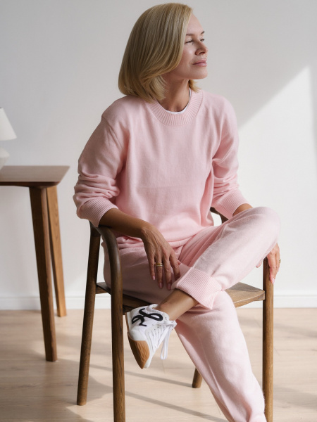 Костюм из шерсти ангоры цвет ПЕРСИКОВО-РОЗОВЫЙ - в фирменном магазине спортивной одежды Brillante.by