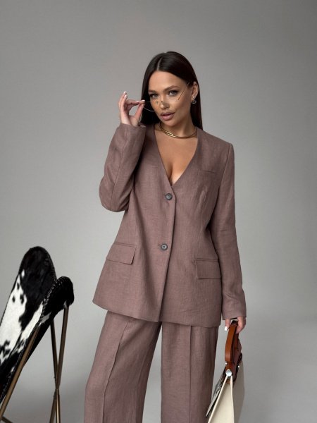 Костюмная группа двойка Style цв.сливочное какао (жакет и брюки можно купить отдельно) - в фирменном магазине спортивной одежды Brillante.by