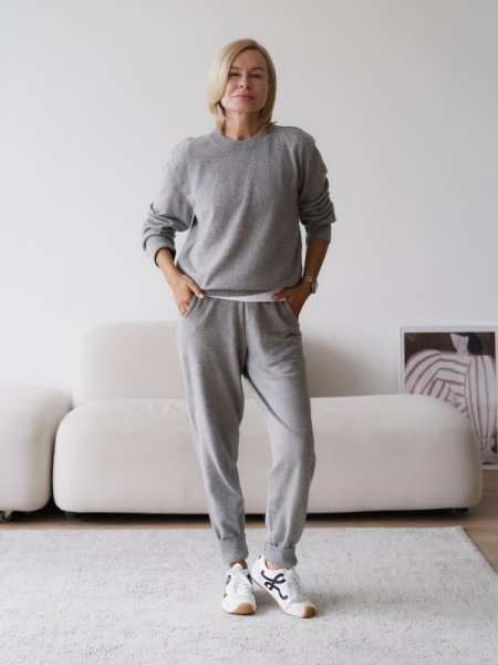 Костюм из ангоровой шерсти цвет СЕРЫЙ - в фирменном магазине спортивной одежды Brillante.by