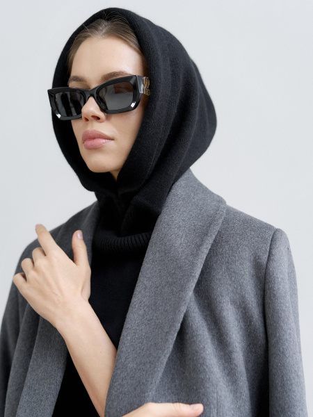 Капор ангоровый цвет Чёрный - в фирменном магазине спортивной одежды Brillante.by