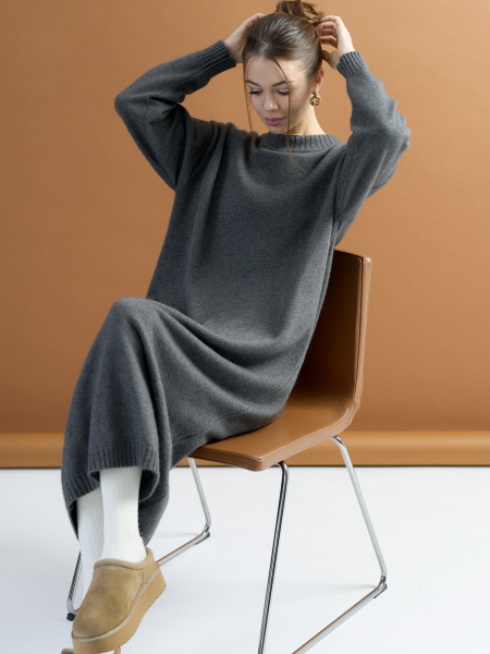 Платье ангоровое цвет Графит - в фирменном магазине спортивной одежды Brillante.by