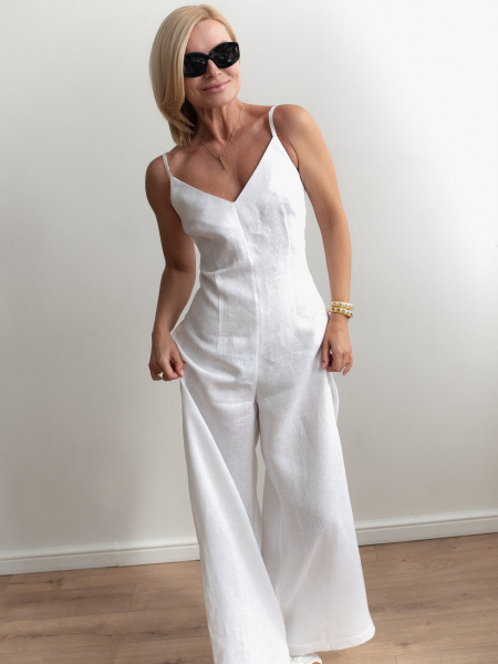 Комбинезон брючный цвет белый - в фирменном магазине спортивной одежды Brillante.by