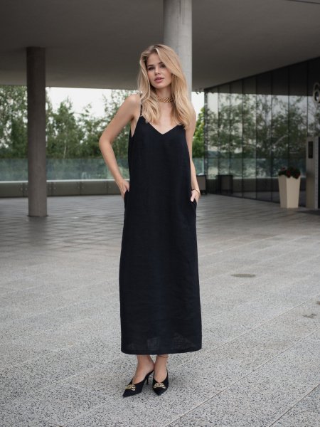 Платье комбинация цвет Чёрный - в фирменном магазине спортивной одежды Brillante.by